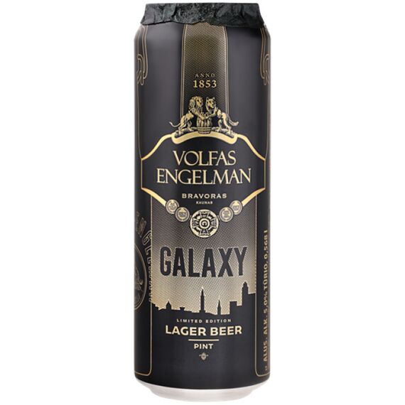 Пиво светлое Galaxy жб 0.568л VOLFAS ENGELMAN