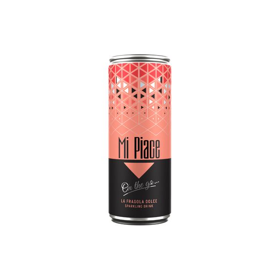Bautura slab alcoolica La Fragola roze dulce 0.25l MI PIACE
