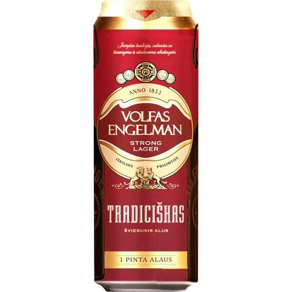 Пиво светлое Traditional doz 0.568l VOLFAS ENGELMAN