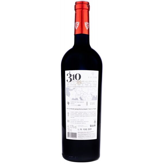 310 Vin Cabernet Sauvignon& Merlot rosu sec 0.75l FAUTOR