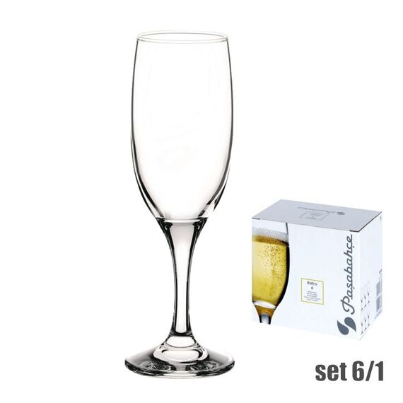 Set pocale sampanie 190ml 6buc PASABAHCE