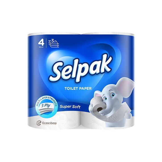 Бумага туалетная 3сл 4рул SELPAK