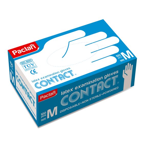 Manusi menaj latex M 100buc PACLAN
