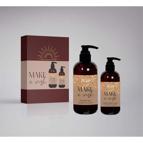 Set Cadou Sapun de maini+Gel dus. Cedru&Trandafir ON LINE