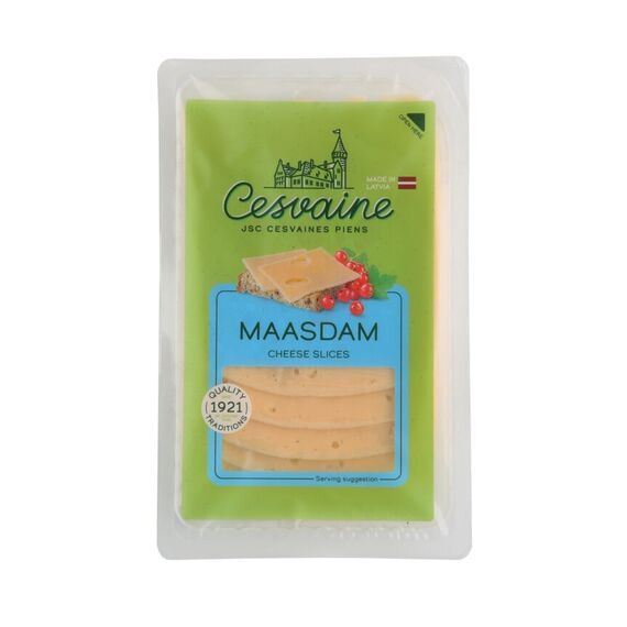 Сыр Maasdam нарезка 125г CESVAINE