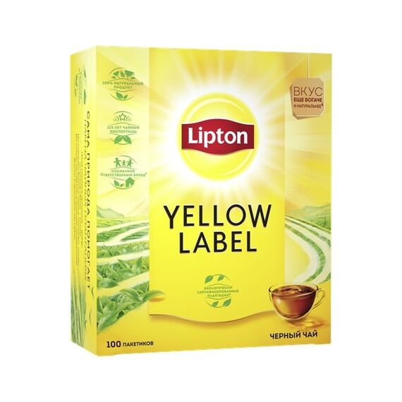 yellow label 100 pl LIPTON