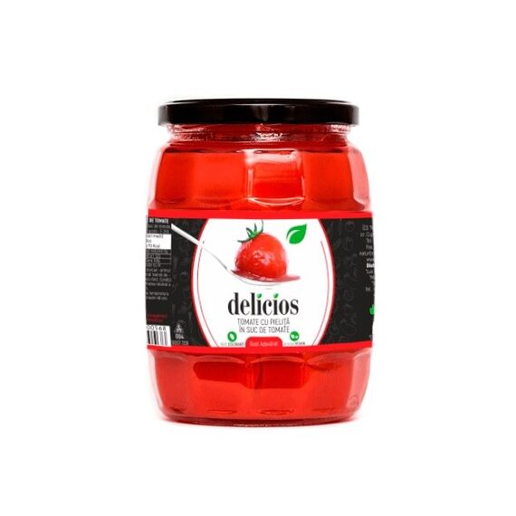 Rosii in suc propriu 720ml DELICIOS