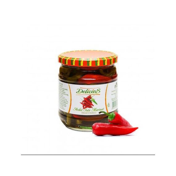 Ardei iute  marinat 430 ml b/s NATUR BRAVO