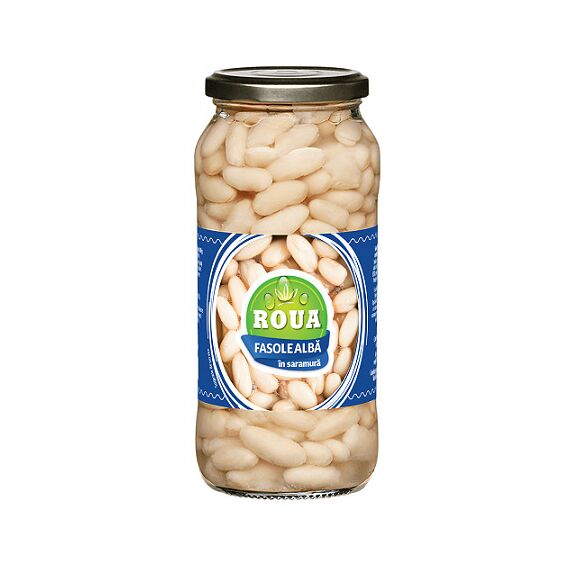 Fasole alba in saramura  540g ROUA