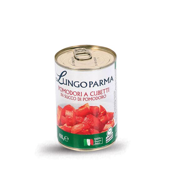 Rosii decojite intregi in suc propriu 400g LUNGO PARMA
