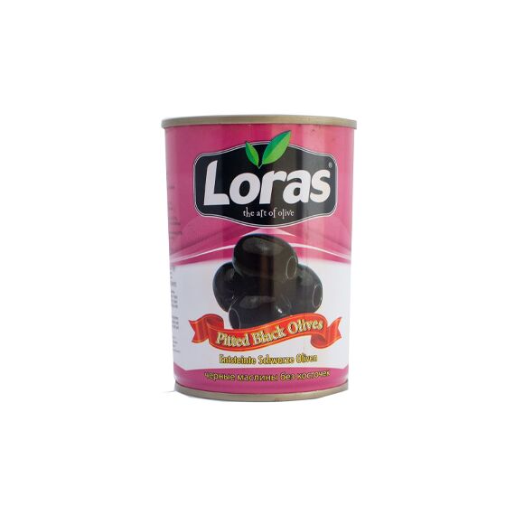 Măsline negre 291-320 fără sâmbure 370g LORAS