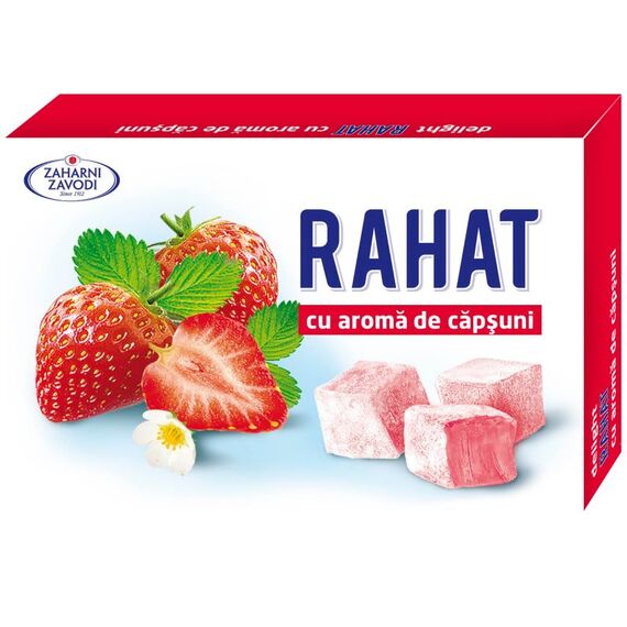 Rahat cu aroma de capsuni 140g ZAHARNI ZAVODI