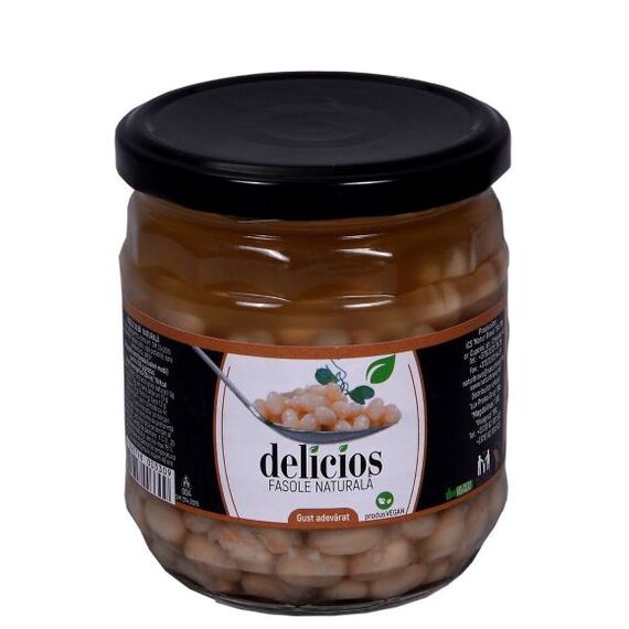Fasole alba naturala 430ml b/s DELICIOS