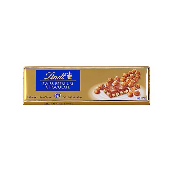 Ciocolata cu lapte si alune 300g LINDT