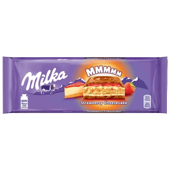Шоколод клубничный чизкейк 300г MILKA