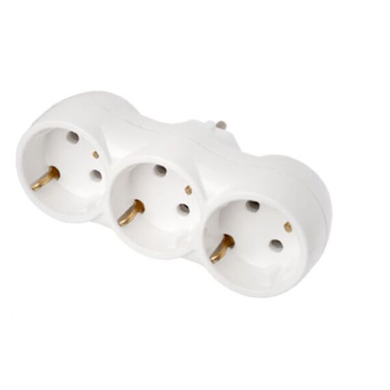 Delta Adaptor 3 prize cu capac EL-BI