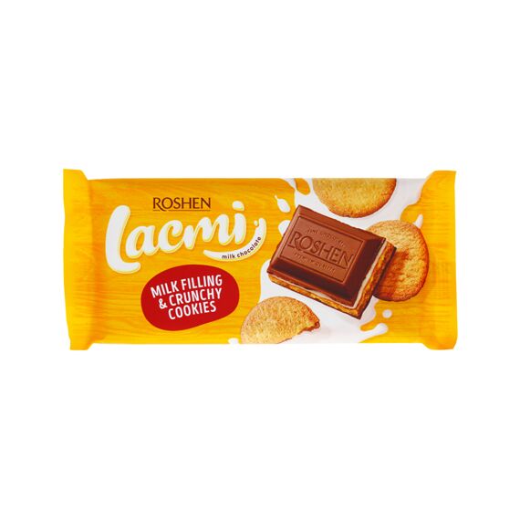 Ciocolata Lacmi lapte si biscuiti 100g ROSHEN