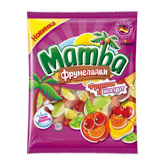 Marmelada fructe/iaurt 72g MAMBA