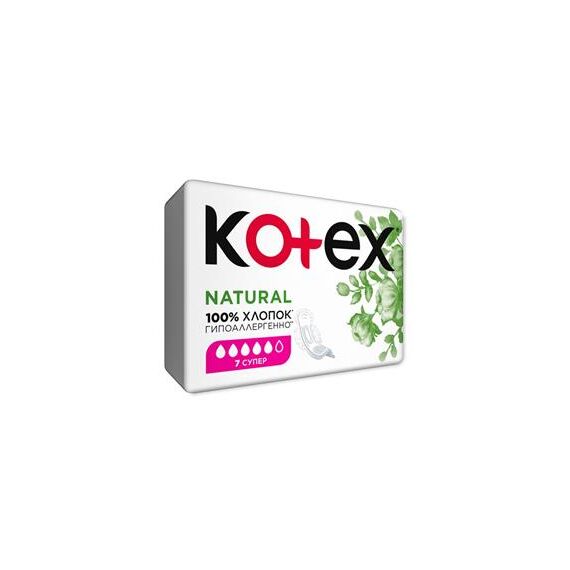 Прокладки Natural Super 7*16 шт KOTEX