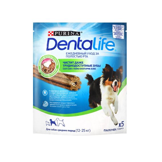 Деликатесы д/средних собак 115г DENTALIFE