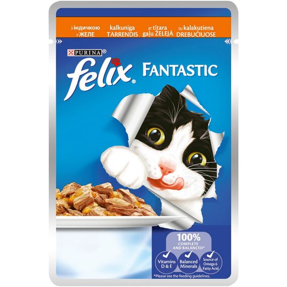 Hrana р/pisici curcan 100g Felix