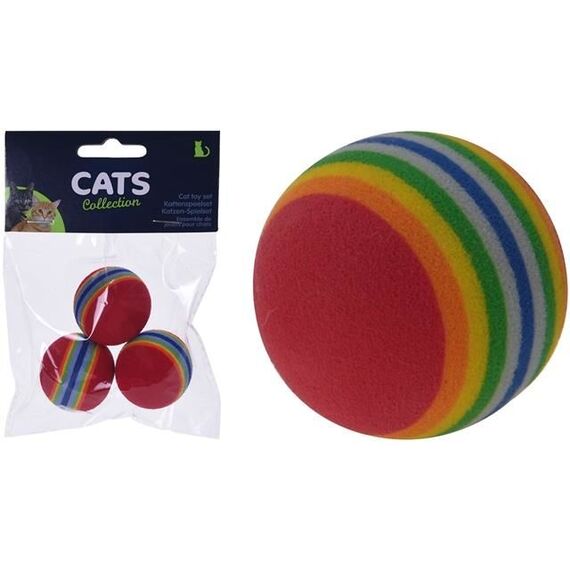 Set jucarii mingi pentru pisici Cats 3buc, 3.5сm