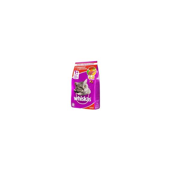 Hrană pentru pisici cu vită și iepure 1.9кg WHISKAS
