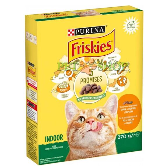 Сухой корм д/домашних кошек 270г FRISKIES