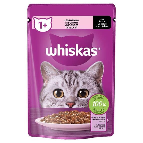 Hrana p/pisici Somon in sos 85g WHISKAS