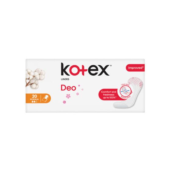 Ежедневные прокладки Normal Deo 20шт KOTEX