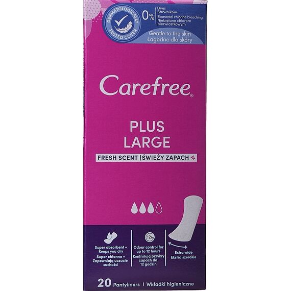 ежедневные прокладки Large Plus Fresh 20 шт CAREFREE