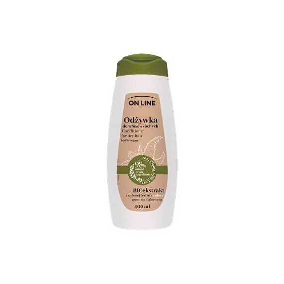 OL LINE Balsam par uscat Green tea+DOOZ ALOE VERA 400ml