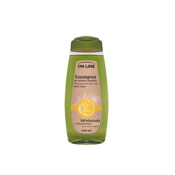 OL LINE Sampon par subtire Green Tea+Arnica 500ml