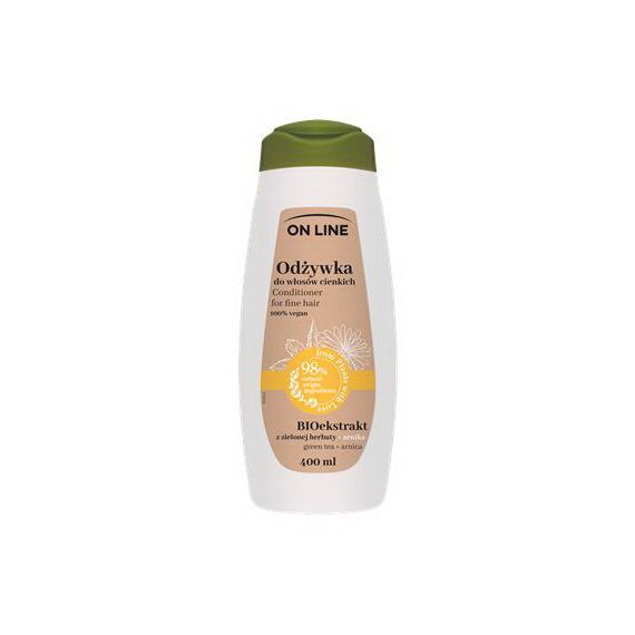 OL LINE Balsam par subtire Green Tea+Arnica 400ml