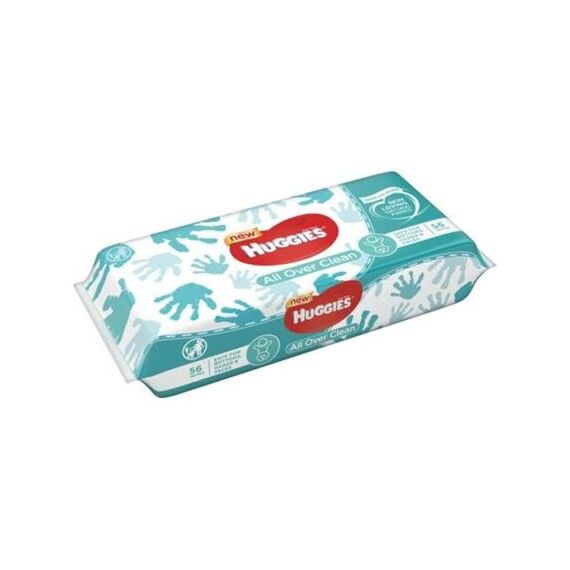 Servetele umede p/u copii All Over Clean & Clear  56buc HUGGIES
