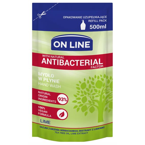 Sapun lichid ANTIBACTERIAL LIME 500ml(Rezerva) ON LINE