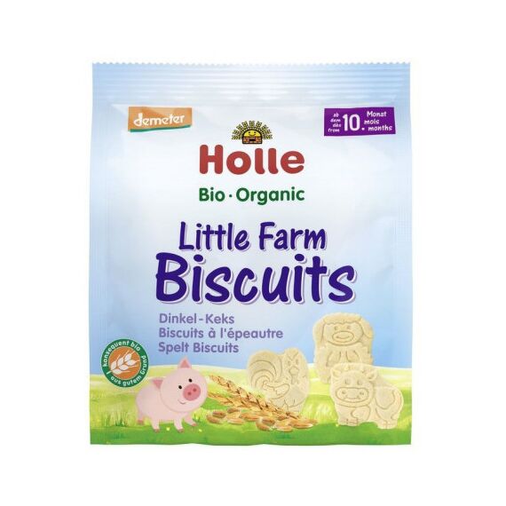 Bio Organic Biscuiti Little Farm din griu spelt 10l+100g pel HOLLE