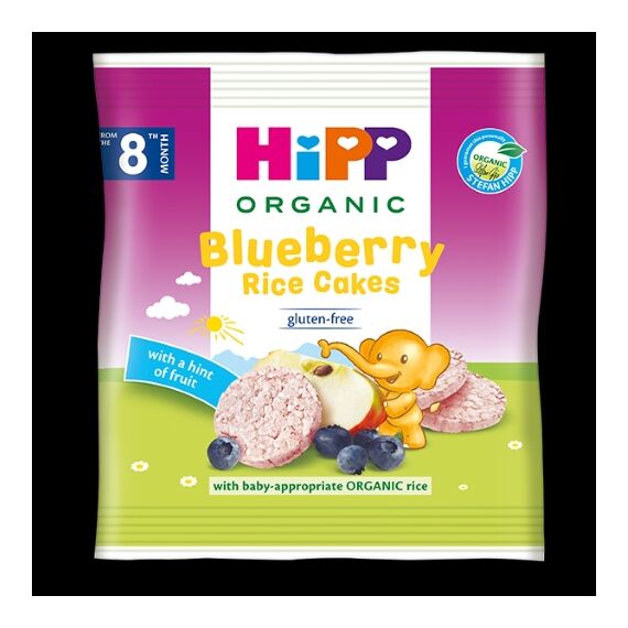 Prajituri de orez cu afine 8l+  30g pel HIPP