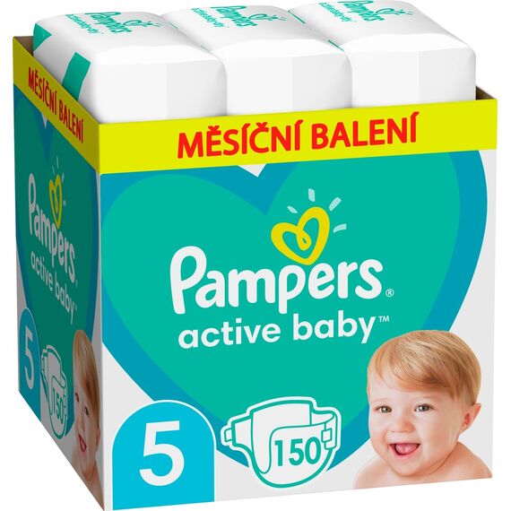 Подгузники PAMPERS Active Baby Junior XXL Box Size 5, 11-16 кг, 150 шт.