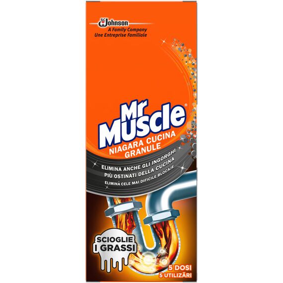 Granule p/desfund. tevele Niagara 120 gr Mr. Muscle