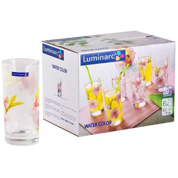 Набор из 6 стаканов Water Color 270мл LUMINARC