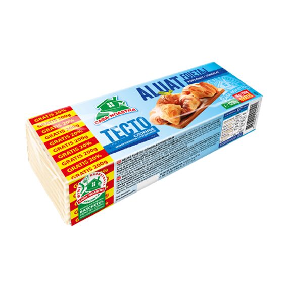 Aluat foietaj portionat/cong.1.2 kg CASA NOASTRA