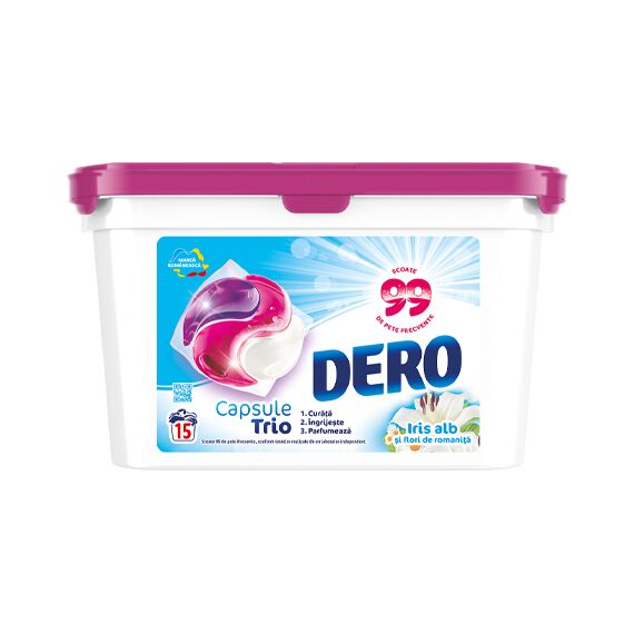 Капсулы Trio Iris Alb si Flori de Romanita 15 капсул DERO
