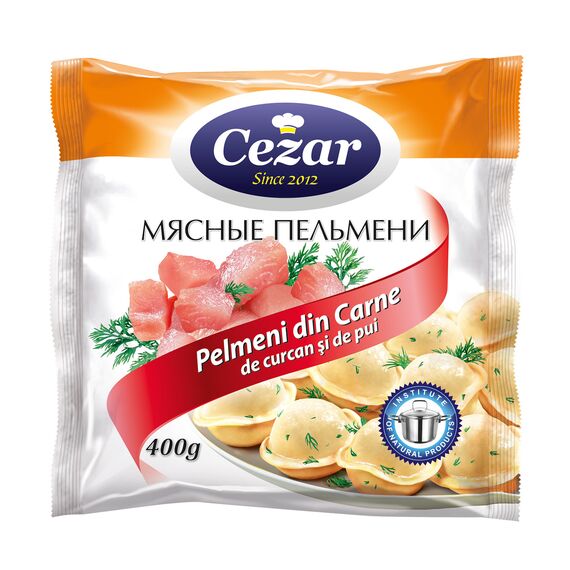 Pelmeni pui/curcan 400g CEZAR