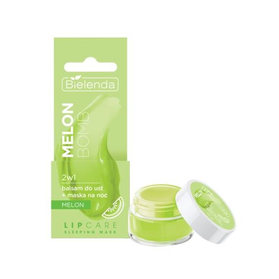 Balsam de buze+masca de noapte Pepene Galben 10g BIELENDA