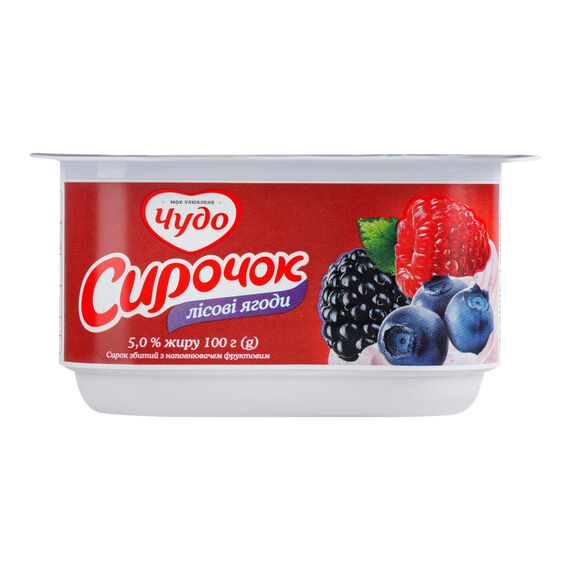 Desert aerat fructe de padure 5% 100g ЧУДО