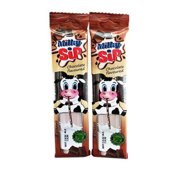 Трубочки д/мол. шоколад 30г MILKY SIP