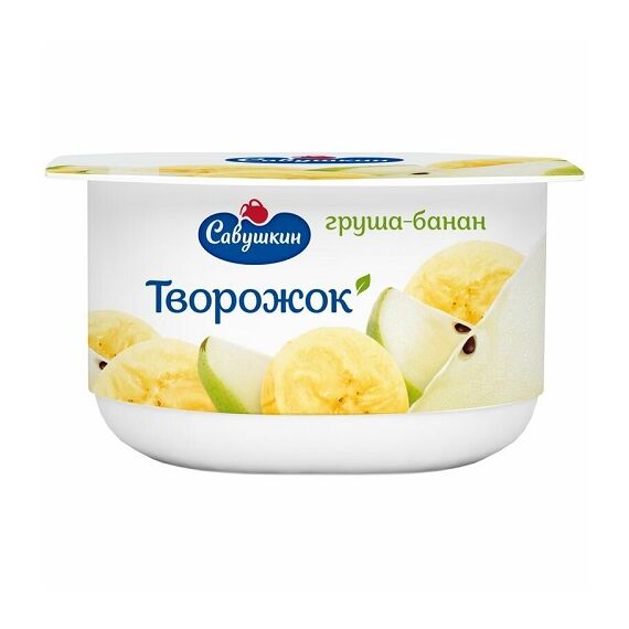 Desert crema de branza para-banana 3,5% 120g САВУШКИН