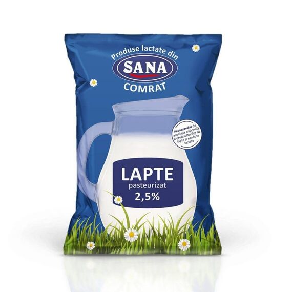 Lapte pasterizat 2,5% 1l pol. SANA