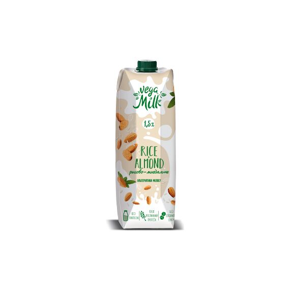 Напиток рисовый с миндалем UHT 0.95л VEGA MILK